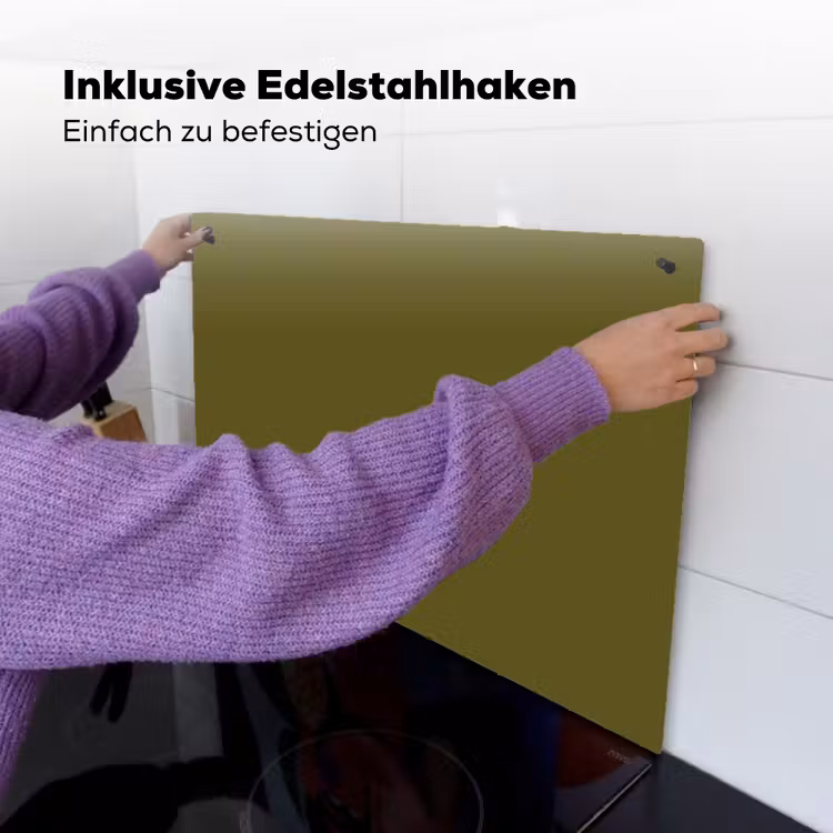 Dark - Olive - Groen Inductie beschemer met haakjes klein 777 -ky-ophangen-de