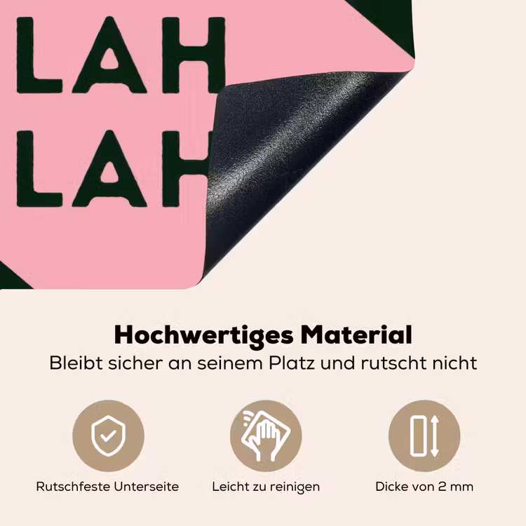 Donkergroen - Tekst - Schaduw - Grafisch Inductie beschemer met haakjes klein -ky-onderkant-de