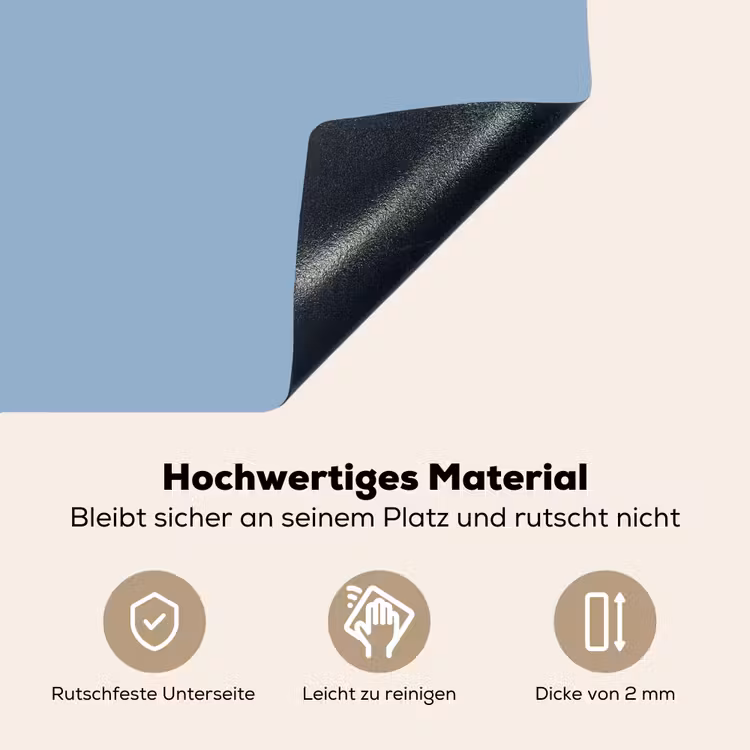 Dusty - Denim - Blauw Inductie beschemer met haakjes klein 777 -ky-onderkant-de