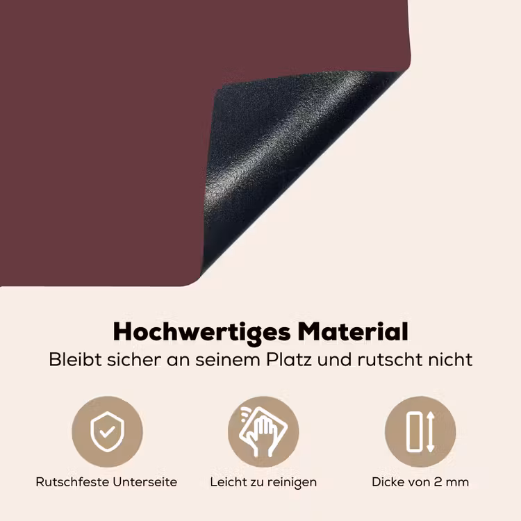 Dusty - Rose - Roze Inductie beschemer met haakjes klein 777 -ky-onderkant-de