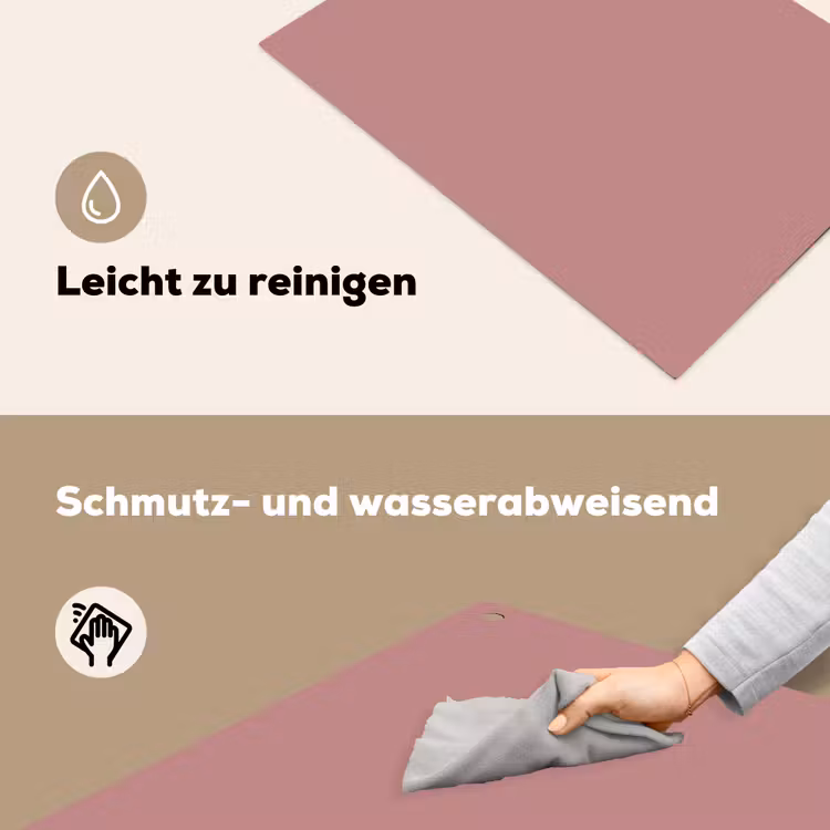 Dusty - Rose - Roze Inductie beschemer met haakjes klein 777 -ky-schoon-de