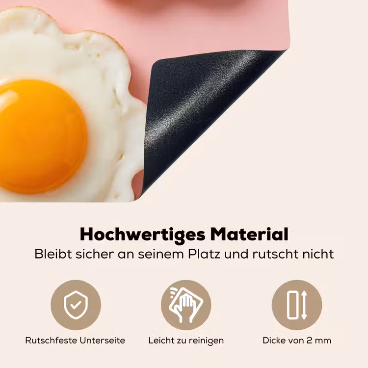 Eieren - Bloem - Roze Inductie beschemer met haakjes klein -ky-onderkant-de