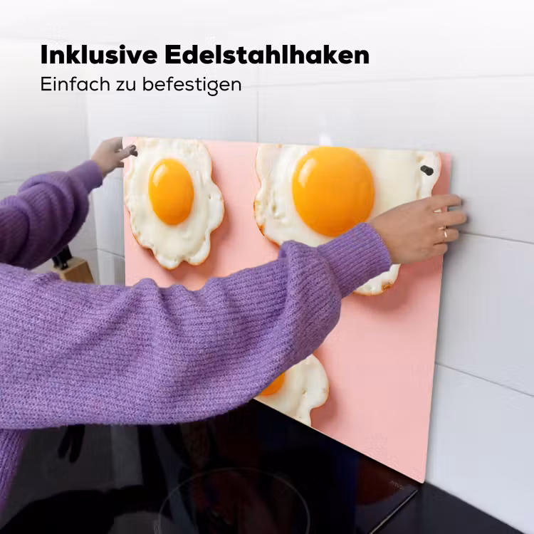 Eieren - Bloem - Roze Inductie beschemer met haakjes klein -ky-ophangen-de