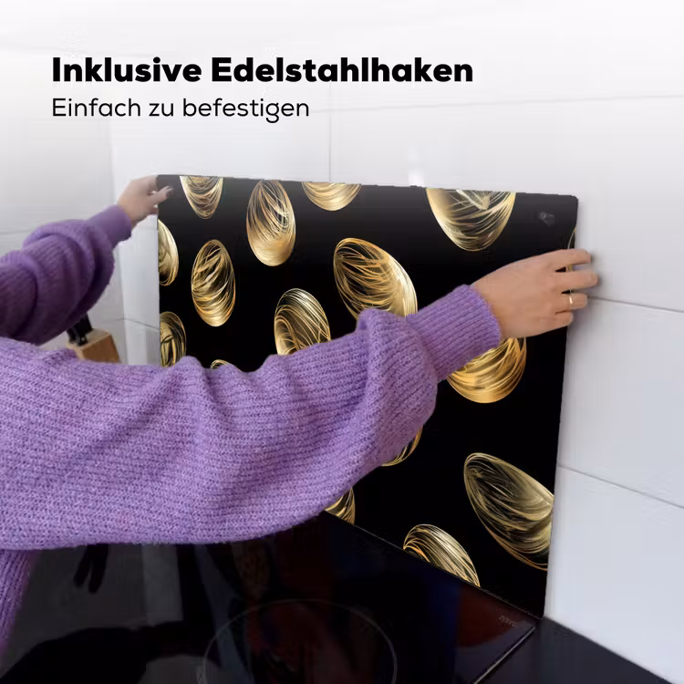 Eieren - Goud - Patroon Inductie beschemer met haakjes klein -ky-ophangen-de