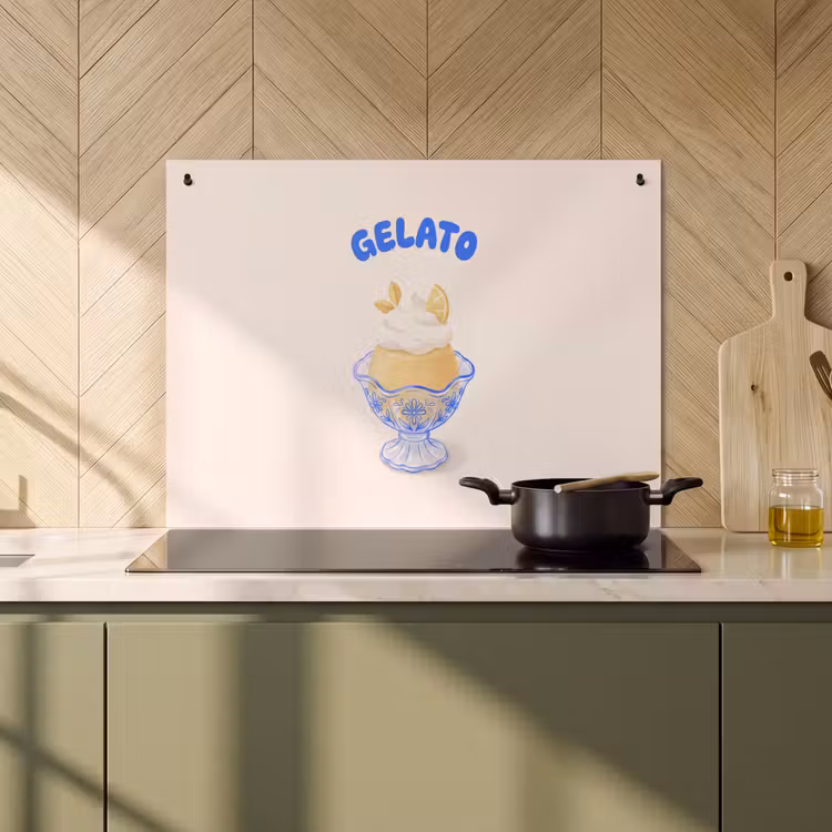 IJs - Citroen - Illustratie - Geel - Dessert Inductie beschemer met haakjes klein -sfeer2