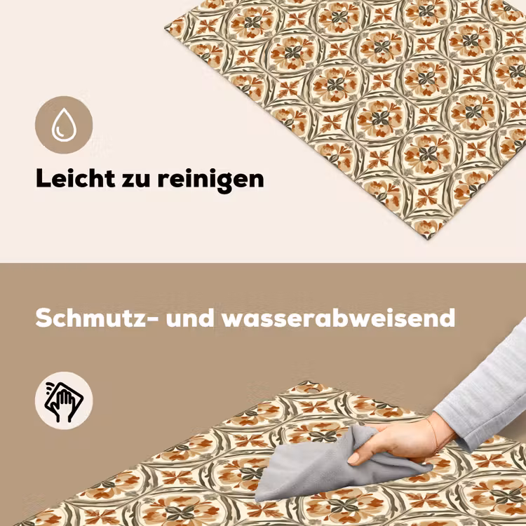 Elegant - Antiek - Kleurrijk Inductie beschemer met haakjes klein 777 -ky-schoon-de