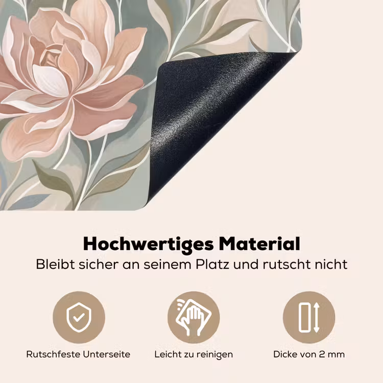 Elegant - Romantiek - Roze Inductie beschemer met haakjes klein -ky-onderkant-de