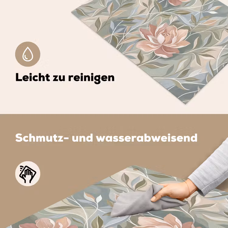Elegant - Romantiek - Roze Inductie beschemer met haakjes klein -ky-schoon-de