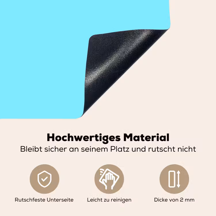 Electric - Cyan - Blauw Inductie beschemer met haakjes klein 777 -ky-onderkant-de