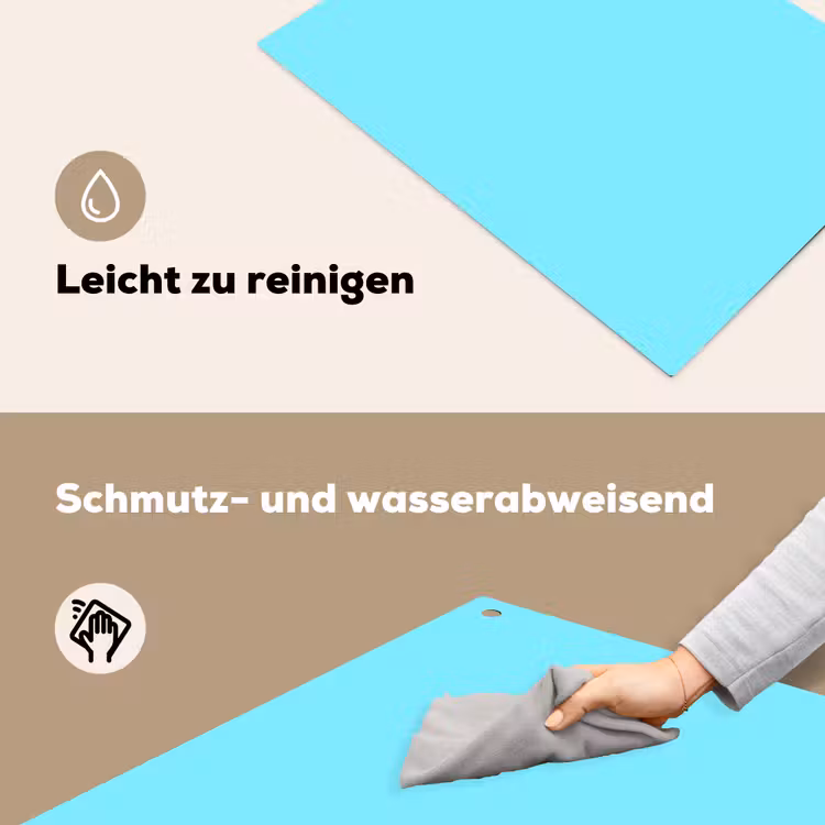 Electric - Cyan - Blauw Inductie beschemer met haakjes klein 777 -ky-schoon-de