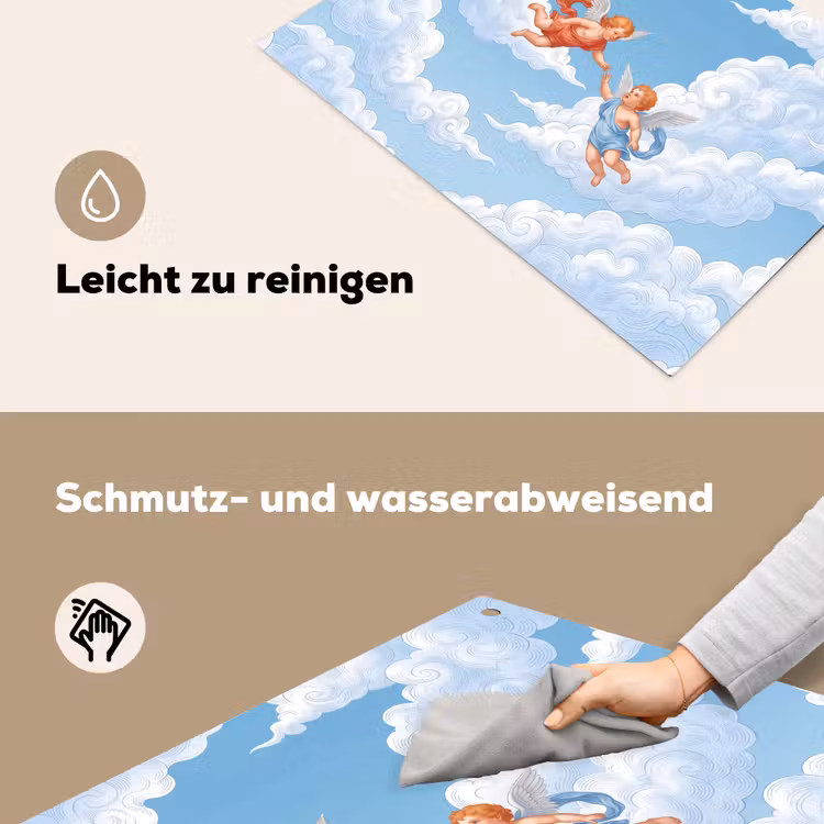 Engel - Vliegend - Klassiek - Blauw Inductie beschemer met haakjes klein -ky-schoon-de