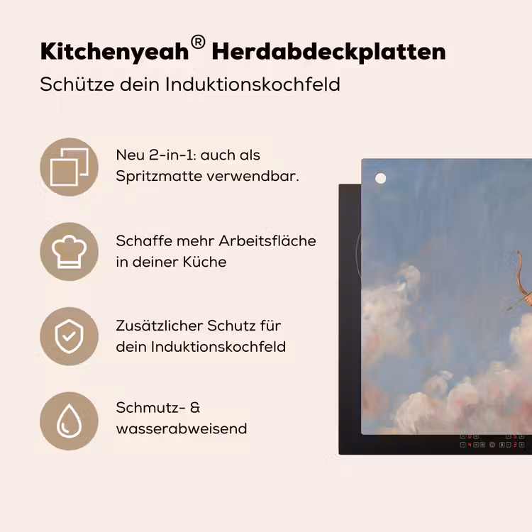 Engel - Pijl en boog - Mythologie - Klassiek Inductie beschemer met haakjes klein -ky-usp-de