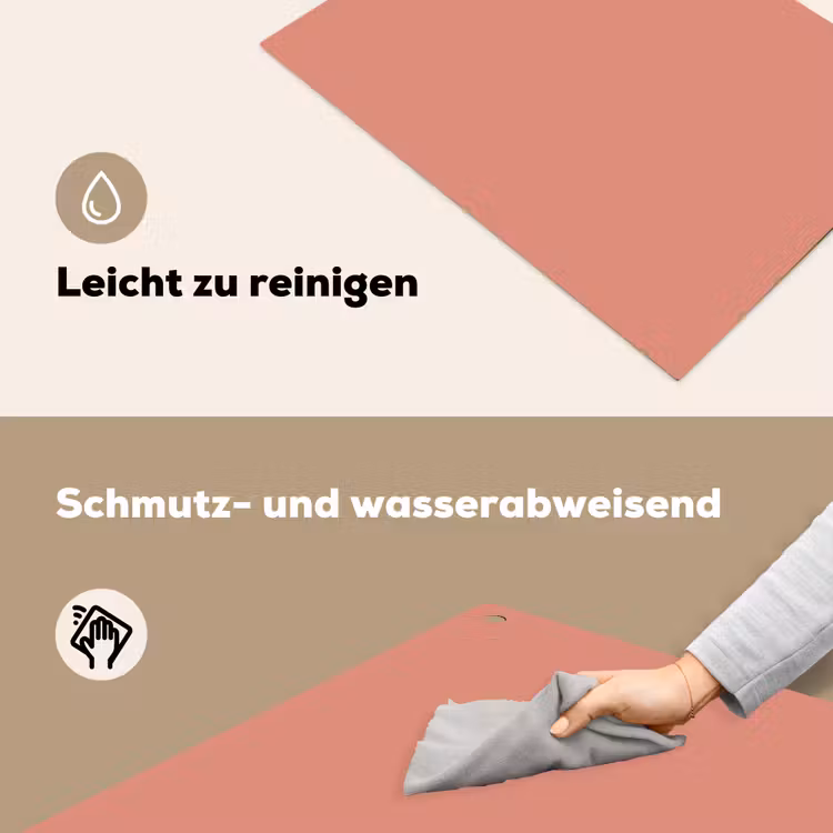 Earthy - Rose - Koraal Inductie beschemer met haakjes klein 777 -ky-schoon-de