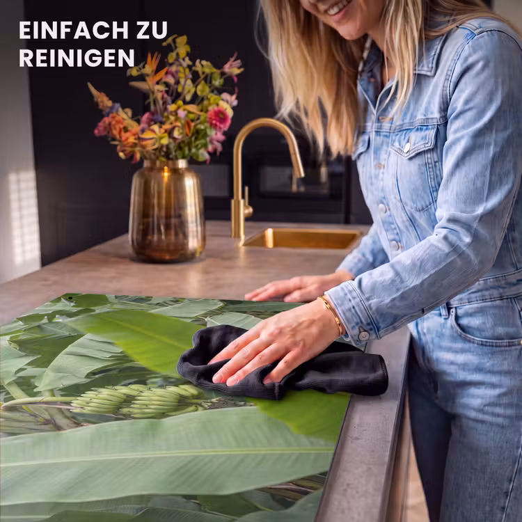 Eten - Bananen - Plantage - Groen Inductie beschemer met haakjes klein -ky-schoon-de