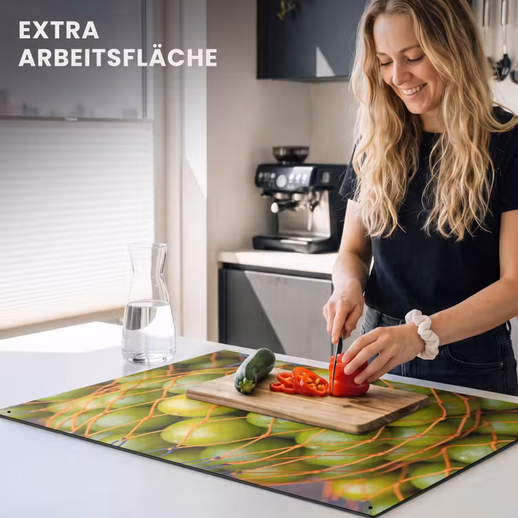 Eten - Net - Groen - Markt Inductie beschemer met haakjes klein -ky-usp-de