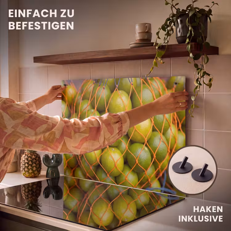 Eten - Net - Groen - Markt Inductie beschemer met haakjes klein -ky-ophangen-de