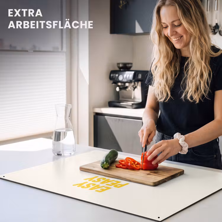 Eten - Citroenen - Keuken - Illustratie - Geel Inductie beschemer met haakjes klein -ky-usp-de