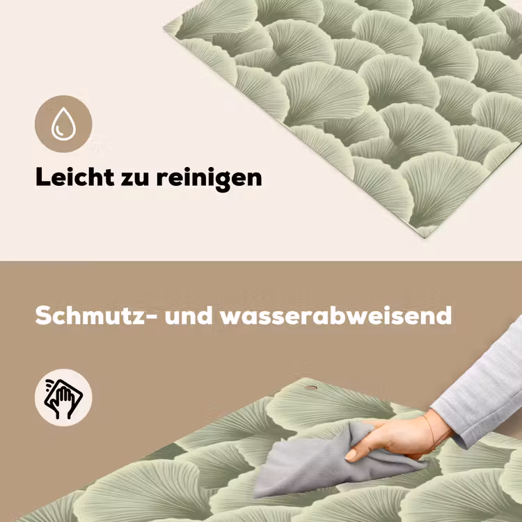 Waaier - Blad - Groen Inductie beschemer met haakjes klein 777 -ky-schoon-de