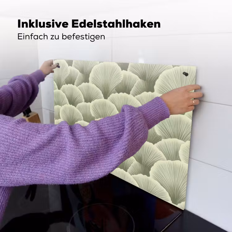 Waaier - Blad - Groen Inductie beschemer met haakjes klein 777 -ky-ophangen-de