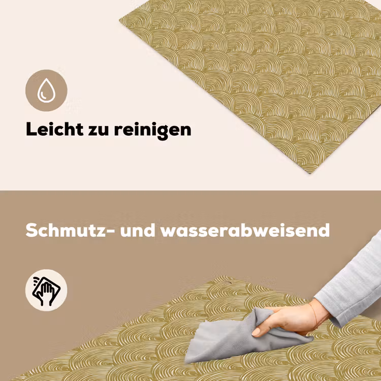 Waaier - Geometrisch - Groen Inductie beschemer met haakjes klein 777 -ky-schoon-de