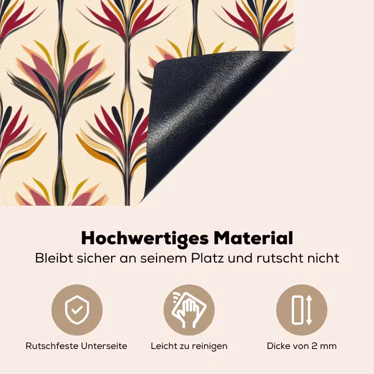 Waaier - Motief - Kleurrijk Inductie beschemer met haakjes klein 777 -ky-onderkant-de