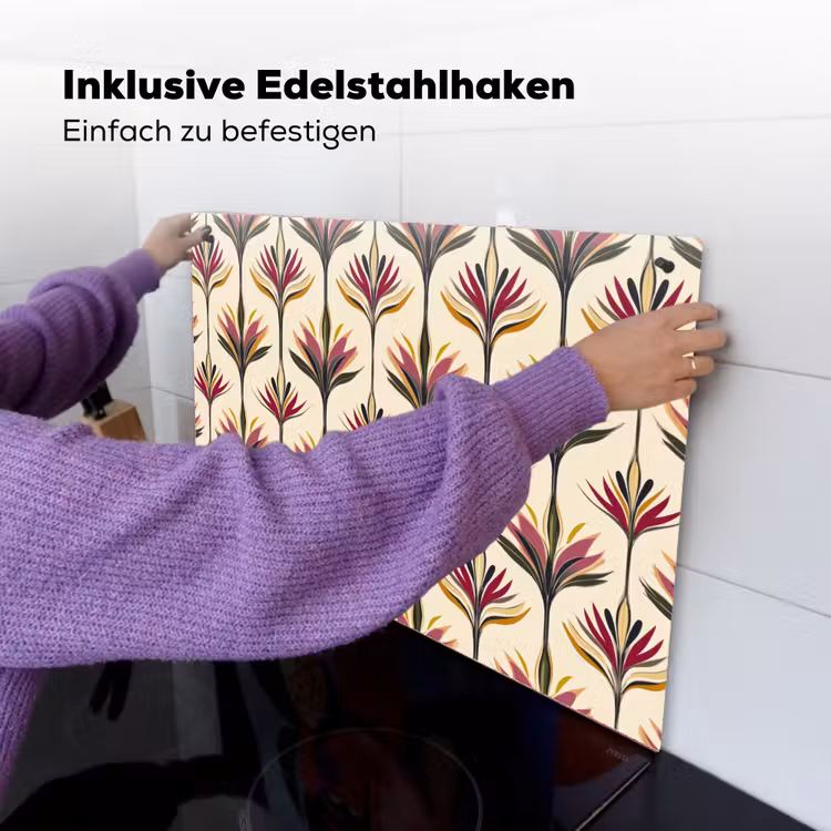 Waaier - Motief - Kleurrijk Inductie beschemer met haakjes klein 777 -ky-ophangen-de