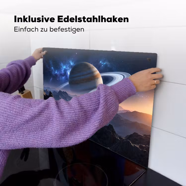 Fantasy - Kosmos - Landschap Inductie beschemer met haakjes klein -ky-ophangen-de