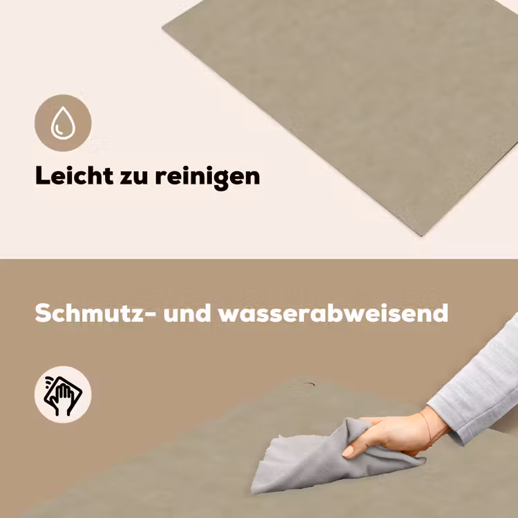 Taupekleur - Gewolkt textuur - Natuurlijk Inductie beschemer met haakjes klein 777 -ky-schoon-de
