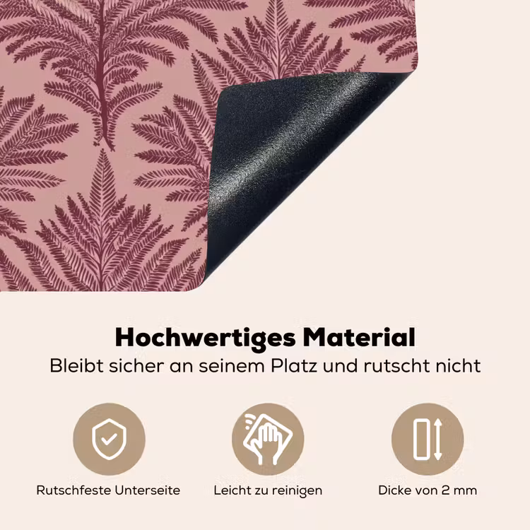 Varen - Patroon - Paars Inductie beschemer met haakjes klein 777 -ky-onderkant-de