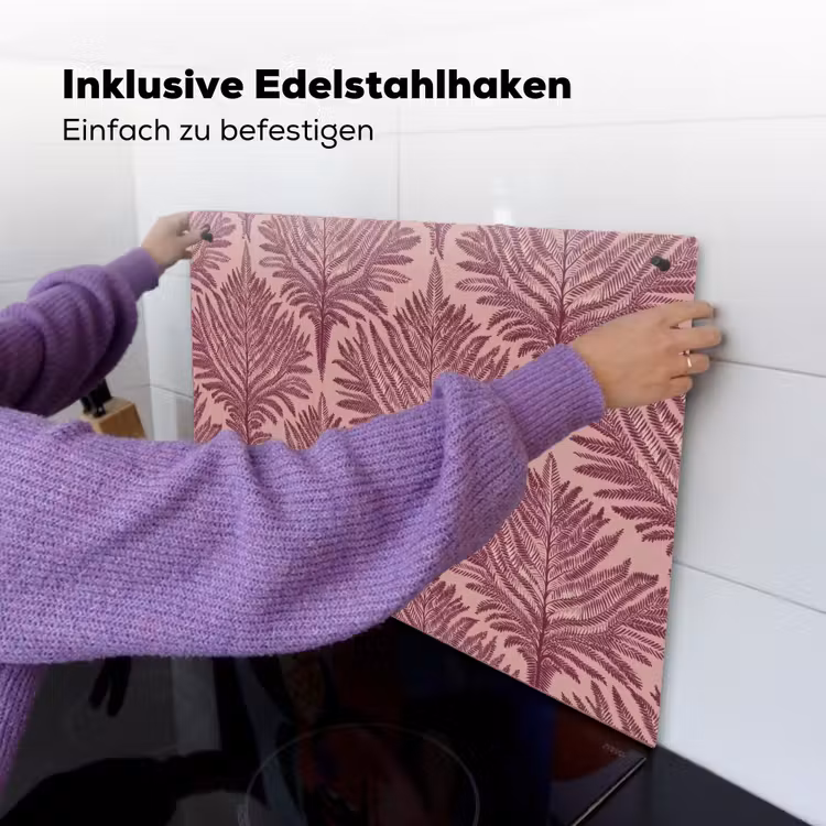 Varen - Patroon - Paars Inductie beschemer met haakjes klein 777 -ky-ophangen-de