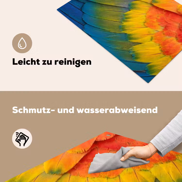Veren - Ara - Kleurrijk Inductie beschemer met haakjes klein -ky-schoon-de