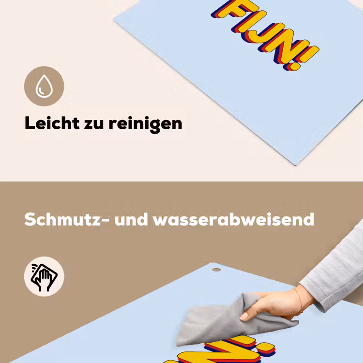 Fijn - Geel - Oranje Inductie beschemer met haakjes klein -ky-schoon-de