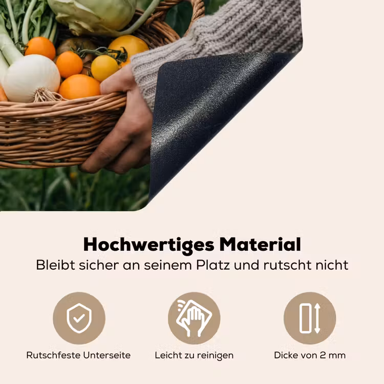 Veld - Groenten - Biologisch - Oogst Inductie beschemer met haakjes klein -ky-onderkant-de