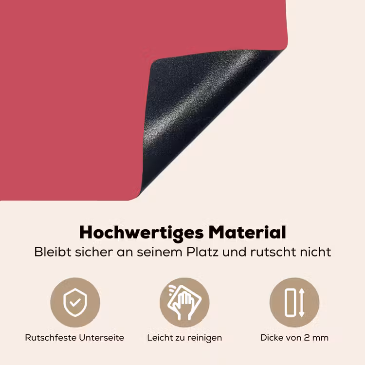 Bold - Berry - Rood Inductie beschemer met haakjes klein 777 -ky-onderkant-de