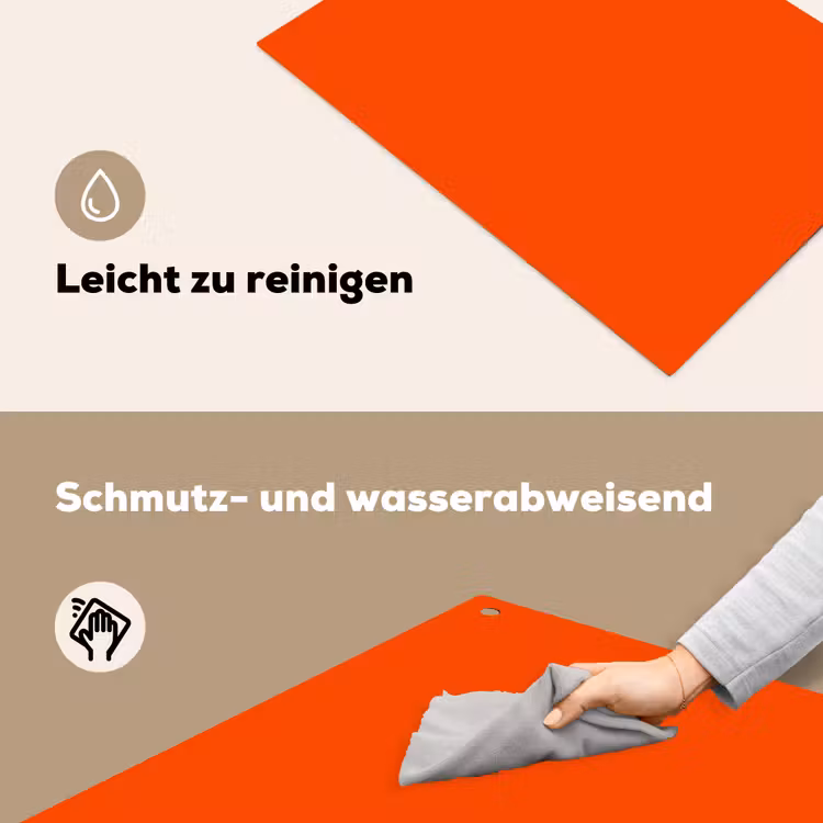 Fiery - Tangerine - Oranje Inductie beschemer met haakjes klein 777 -ky-schoon-de