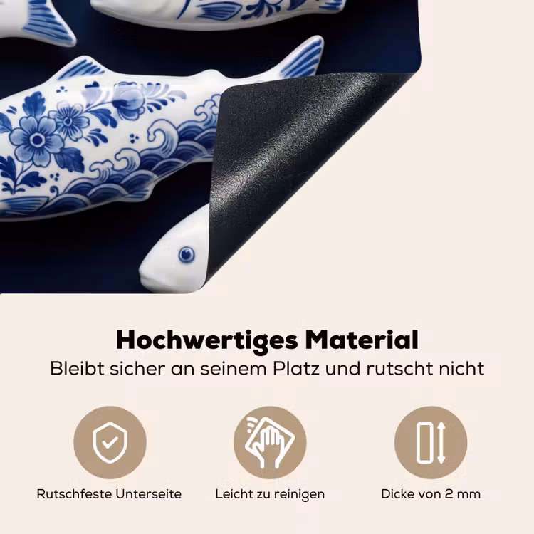 Vissen - Delfts - Blauw - Keramiek Inductie beschemer met haakjes klein -ky-onderkant-de