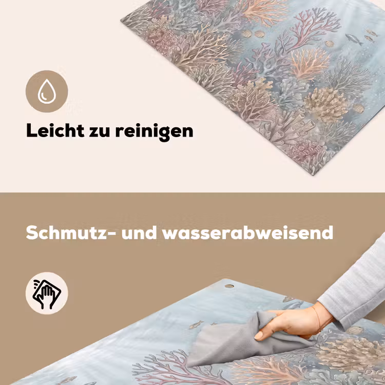 Vis - Koraal - Oceaan - Illustratie - Onderwater Inductie beschemer met haakjes klein -ky-schoon-de