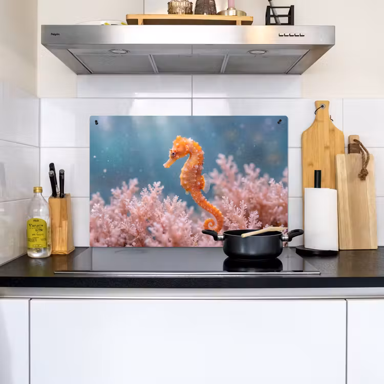 Vis - Koraal - Oceaan - Macro - Oranje Inductie beschemer met haakjes klein -sfeer2