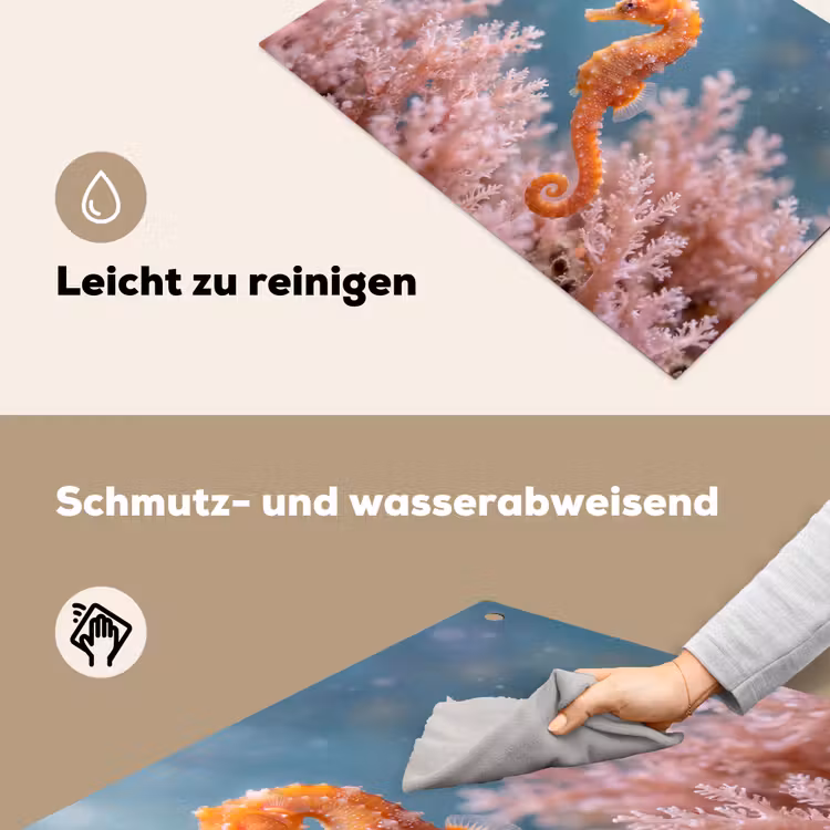 Vis - Koraal - Oceaan - Macro - Oranje Inductie beschemer met haakjes klein -ky-schoon-de