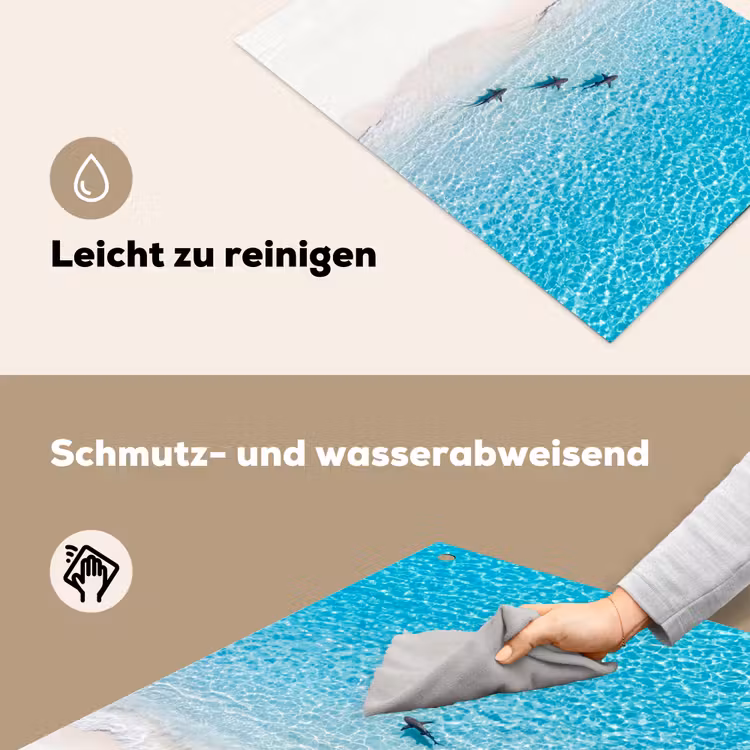 Vis - Oceaan - Strand - Turquoise - Natuur Inductie beschemer met haakjes klein -ky-schoon-de