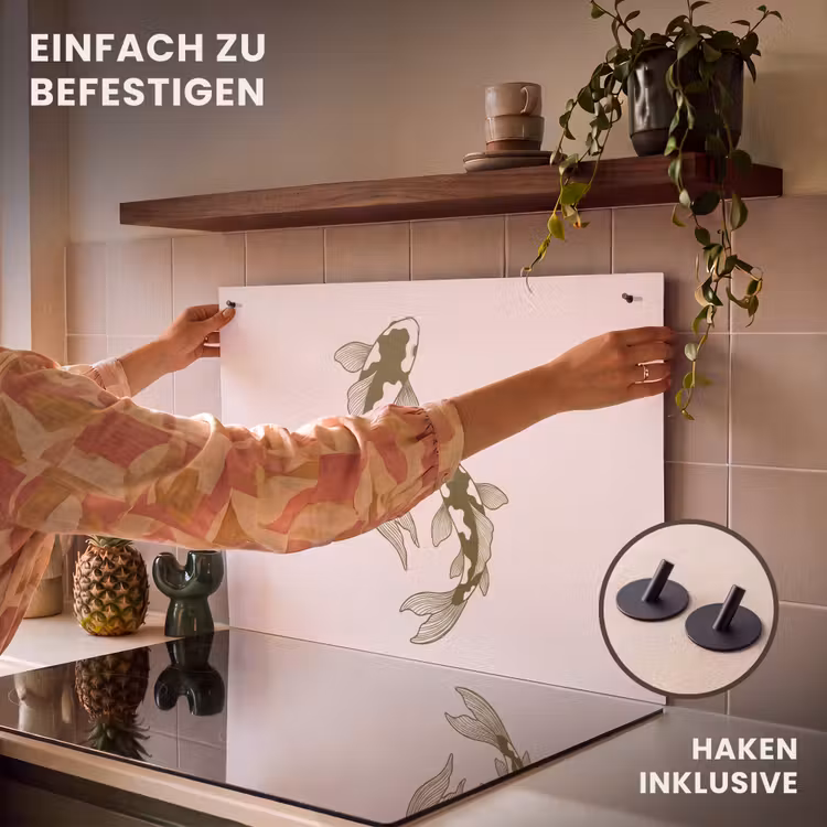 Vis - Zwemmend - Groen - Abstract - Dieren Inductie beschemer met haakjes klein -ky-ophangen-de