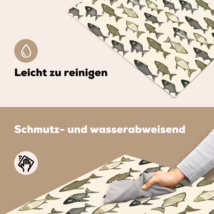Vissen - Klassiek - Groen Inductie beschemer met haakjes klein 777 -ky-schoon-de