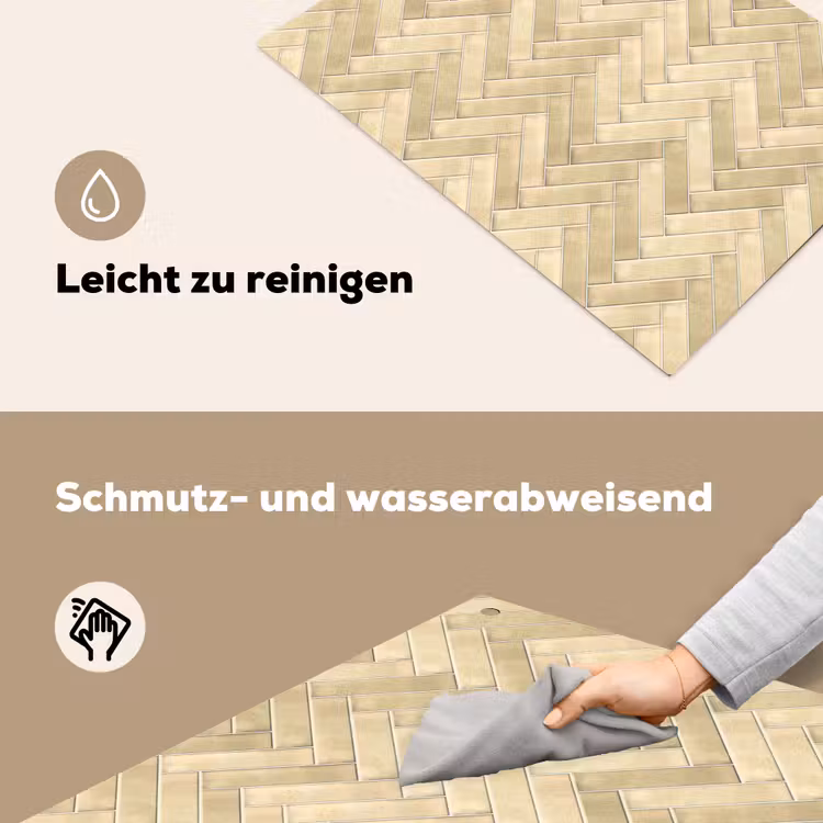 Visgraat - Tegel - Zand Inductie beschemer met haakjes klein 777 -ky-schoon-de