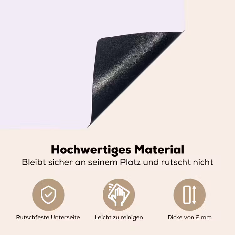 Lilac - Luxe - Paars Inductie beschemer met haakjes klein 777 -ky-onderkant-de