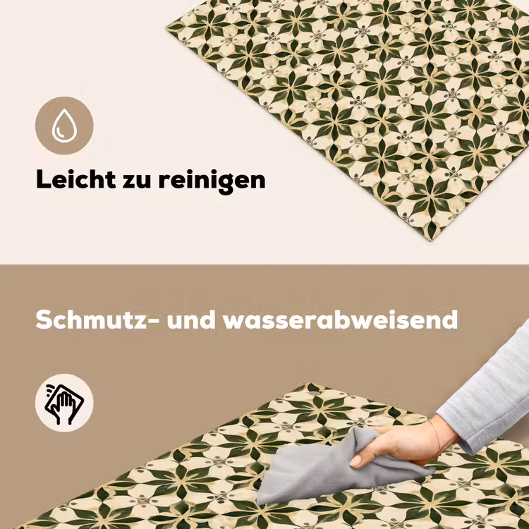 Tegel - Dessin - Groen Inductie beschemer met haakjes klein 777 -ky-schoon-de