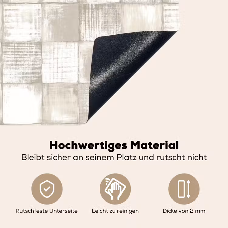 Tegel - Patroon - Verweerd Inductie beschemer met haakjes klein 777 -ky-onderkant-de