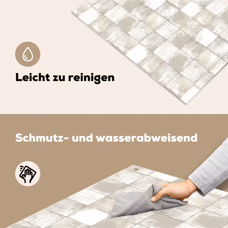 Tegel - Patroon - Verweerd Inductie beschemer met haakjes klein 777 -ky-schoon-de