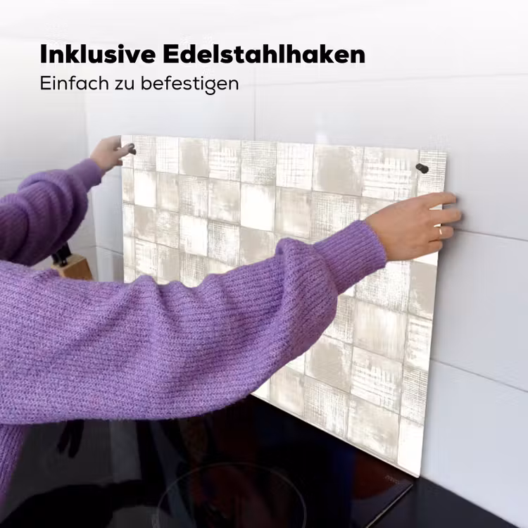 Tegel - Patroon - Verweerd Inductie beschemer met haakjes klein 777 -ky-ophangen-de