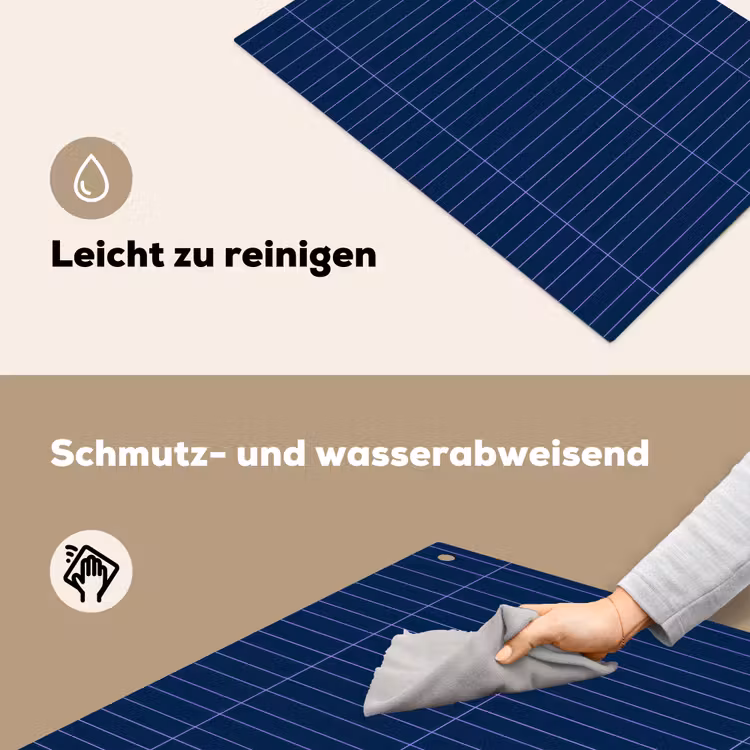 Tegels - Langwerpig - Blauw Inductie beschemer met haakjes klein 777 -ky-schoon-de