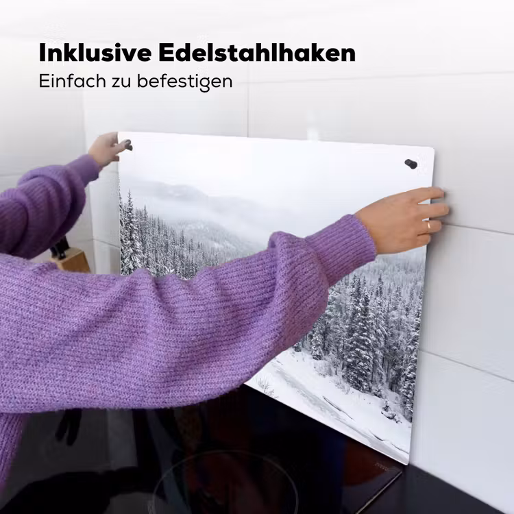 Rivier - Bevroren - Landschap - Winter Inductie beschemer met haakjes klein -ky-ophangen-de